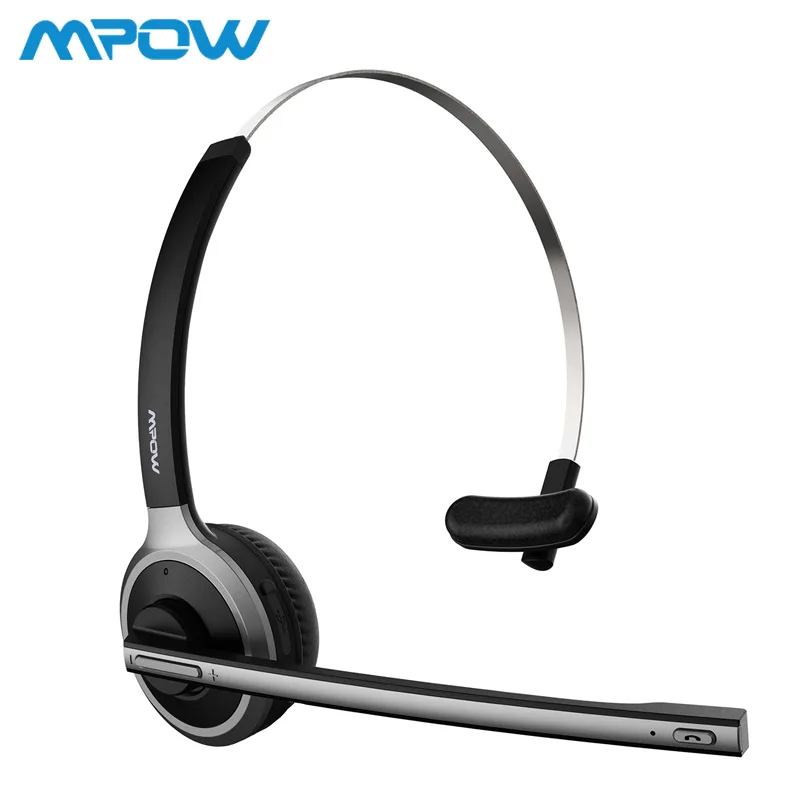 Mpow M5 Bluetooth V4.1 гарнитура Беспроводные наушники для водителя грузовика наушники для громкой связи с микрофоном для колл-центра офиса Skype - Цвет: M5 1PCS