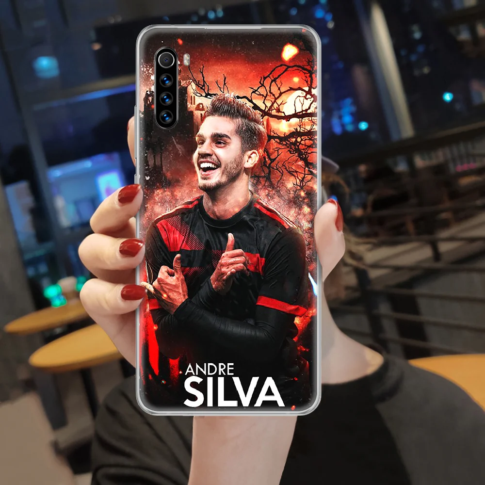 

Andre Silva football soccer 9 Phone Case cover For XIAOMI Redmi Note 3 4 4X 5 6 7 8 9 Pro T S max transparent prime soft coque