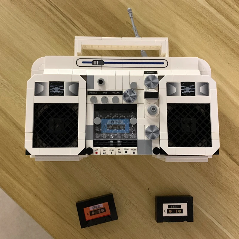 Магнитола в стиле ретро музыкальный рекордер домашняя машина 3D модель