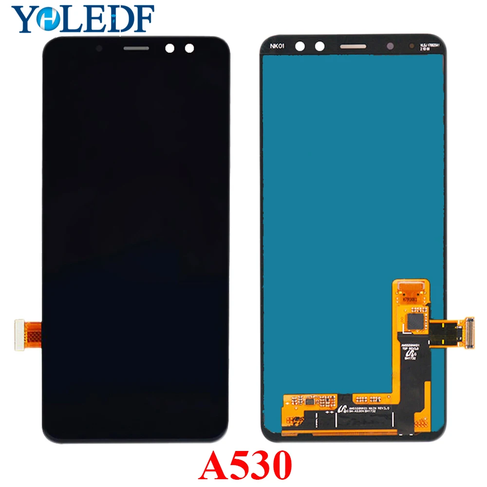 Супер AMOLED lcd для samsung Galaxy A8 2018 A530 A530F A530DS A530N SM сенсорный экран дигитайзер дисплей