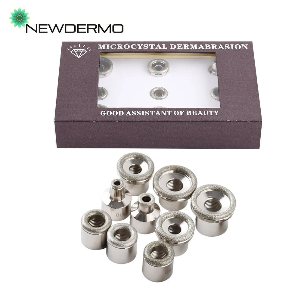 

NEWDERMO 9 насадок для микродермабразии/Алмазные головки для дермабразии Отшелушивающий микродермабразии машина для ухода за кожей косметичес...