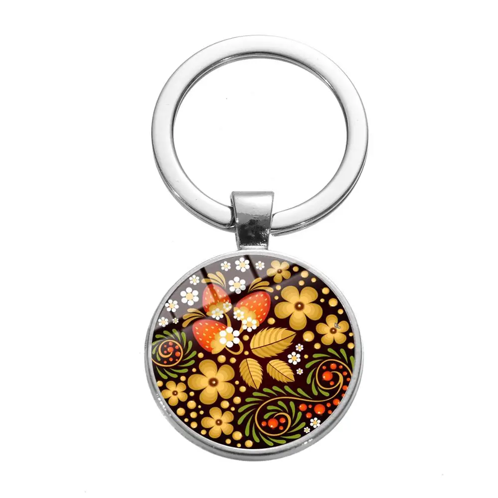 SONGDA 2019 новые Богемские брелок с цветами Хохлома русским народным творчеством