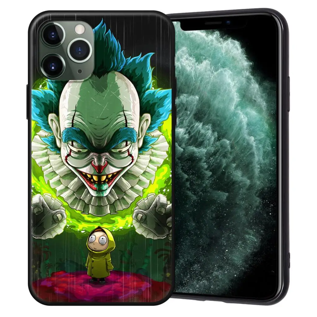 Рик и Морти черный чехол ТПУ для iPhone XR XS Max X Coque для iPhone 11 Pro Max чехол для iPhone 7 8 6 6S Plus 5 5S SE Fundas