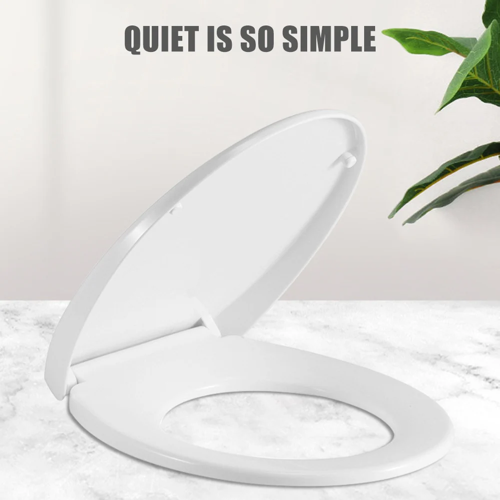 

Fix Slow-Close Travel Pot WC Toilet Seat Lid Comfortable Bathroom Cap Accessories Durable O-Shape Toilet