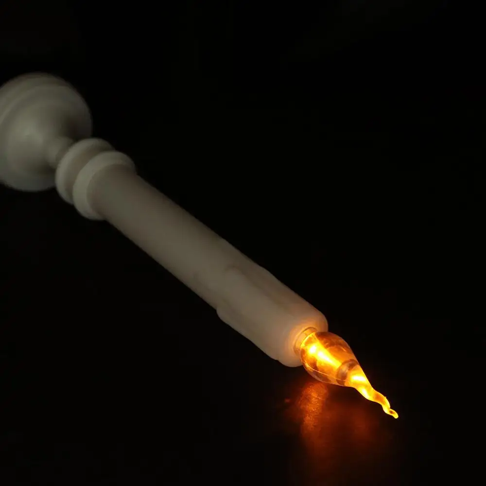 Светодиодные свечи 2 шт. желтые мерцающие лампа для ужина 2AAA беспламенные