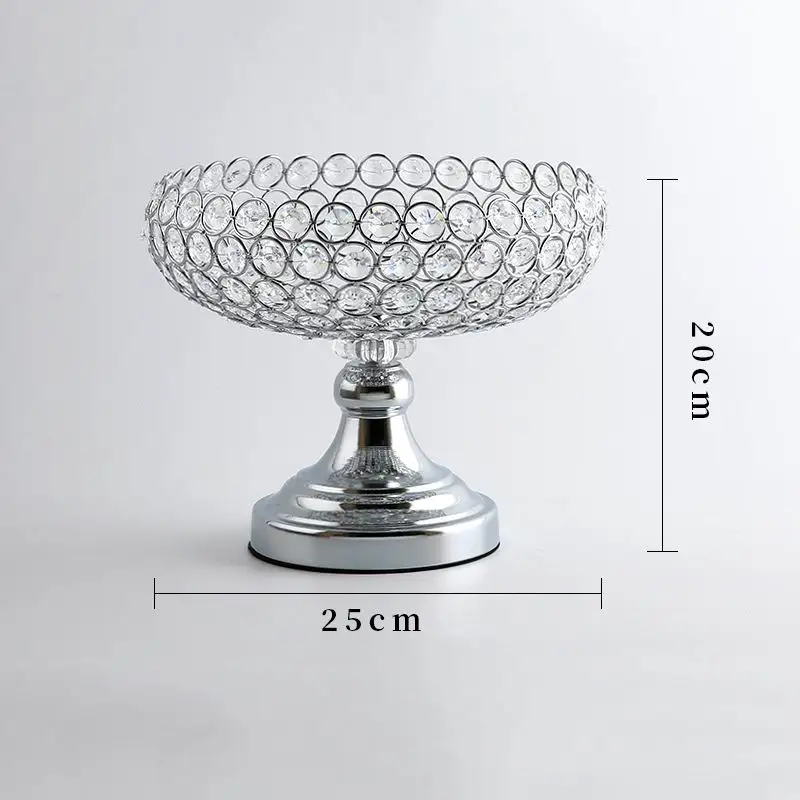 Прозрачная металлическая тарелка для фруктов поднос орехов домашнее украшение