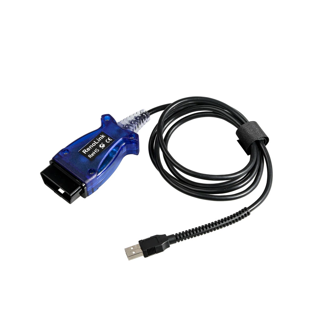 V1.52 Renolink OBD2 диагностический интерфейс для Renault/Dacia транспортных средств ECU