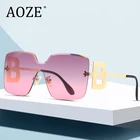 Женский роскошный бренд большой кадр солнцезащитные очки с квадратными линзами с градиентными линзами солнцезащитные очки для женщин без оправы высокого качества 7117