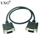 Кабель для передачи данных DB9 с разъемом Папа-папа, серия DB9 RS232, 9-контактный кабель для передачи данных, ПК, конвертер, Удлинительный соединитель, короткий кабель 50 см, 1,5 м, 3 м, 5 м, 10 м