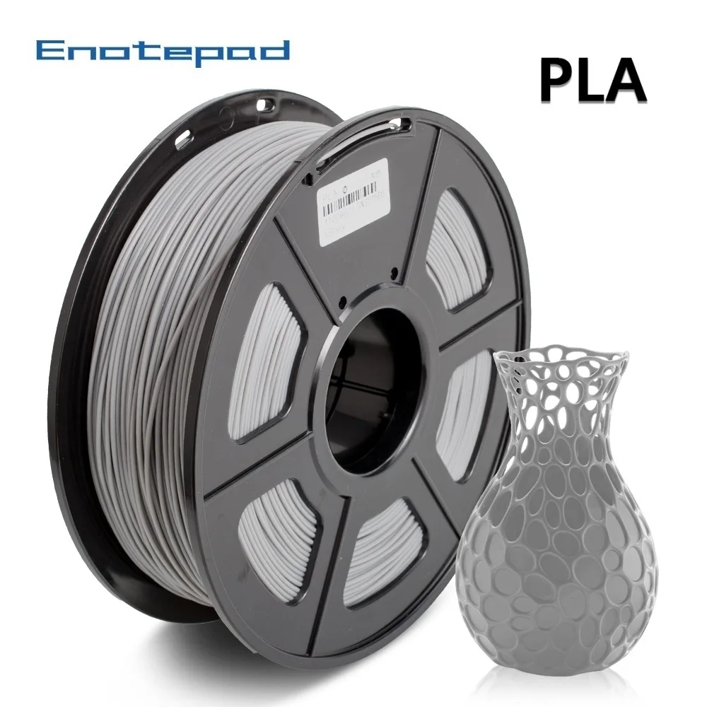 Enotepad PLA нить для 3D печати с допуском 0 02 мм серый 100% без пузырьков материал