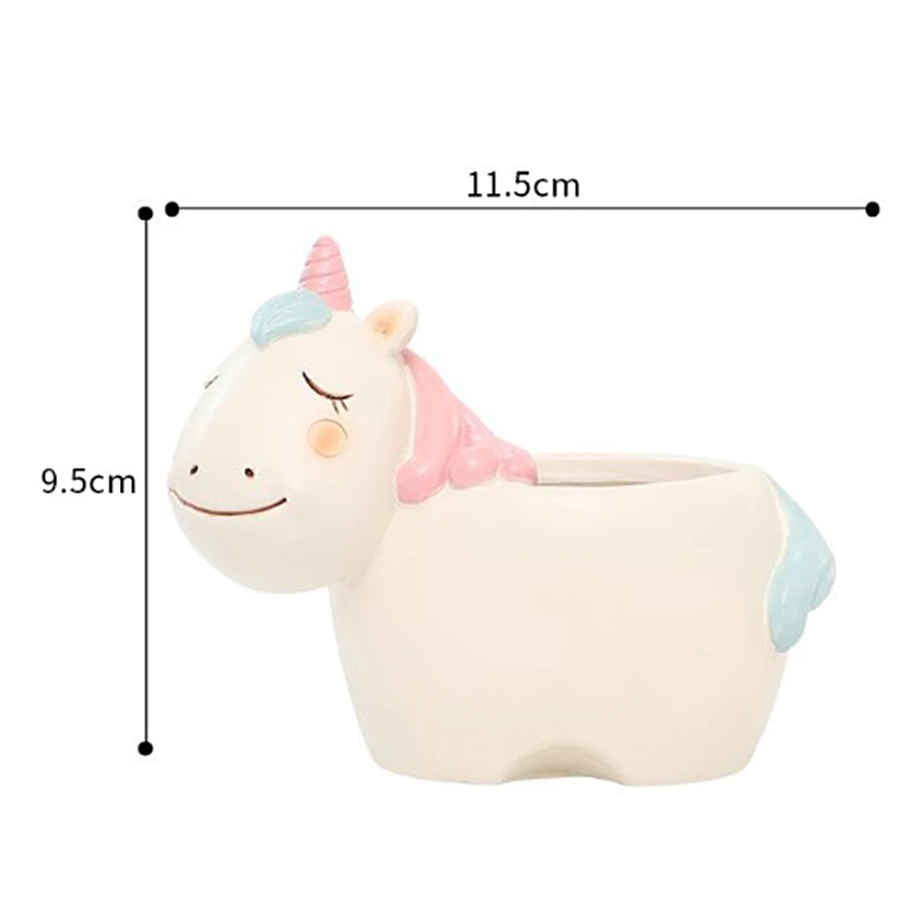 Милые животные цветочный горшок креативный смоляный сад суккулентный кашпо для