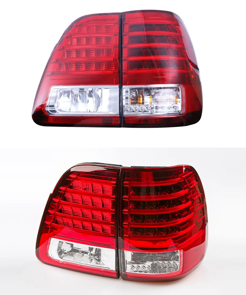 Автомобильный светодиодный задний фонарь для Toyota Land Cruiser 100 FJ100 LC100 1998-2007 задний противотуманный фонарь+ тормоз+ обратный+ сигнал поворота