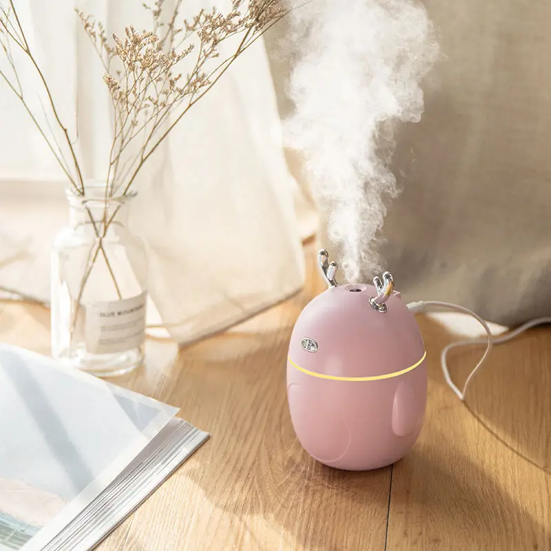 

Humidifier Household Bedroom Mini Fog Capacity Air Students Mute USB Office Spray Automobile Fragrance