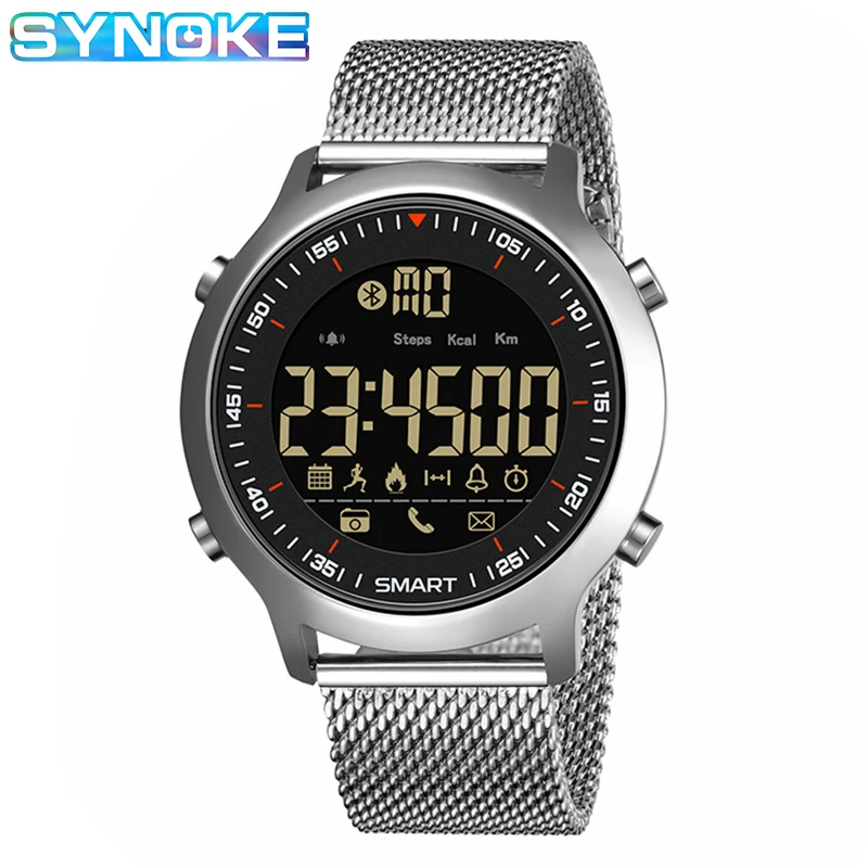 Мужские Водонепроницаемые Смарт-часы с измерением артериального давления |