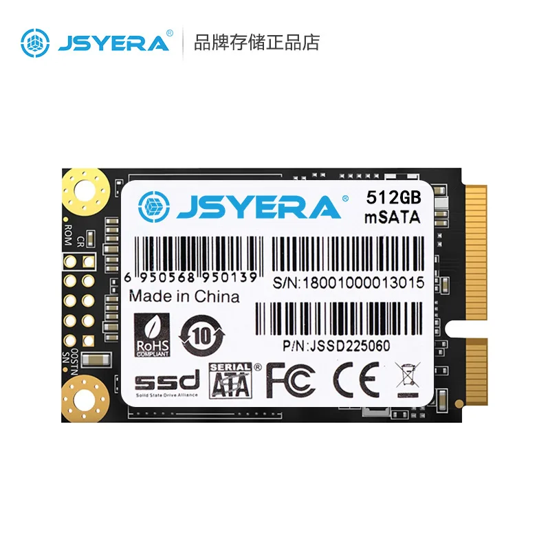 Жесткий диск JSYERA mSATA 512 Гб mini SATA 32 60 64 ГБ 120 128 240 1 ТБ Внутренний твердотельный