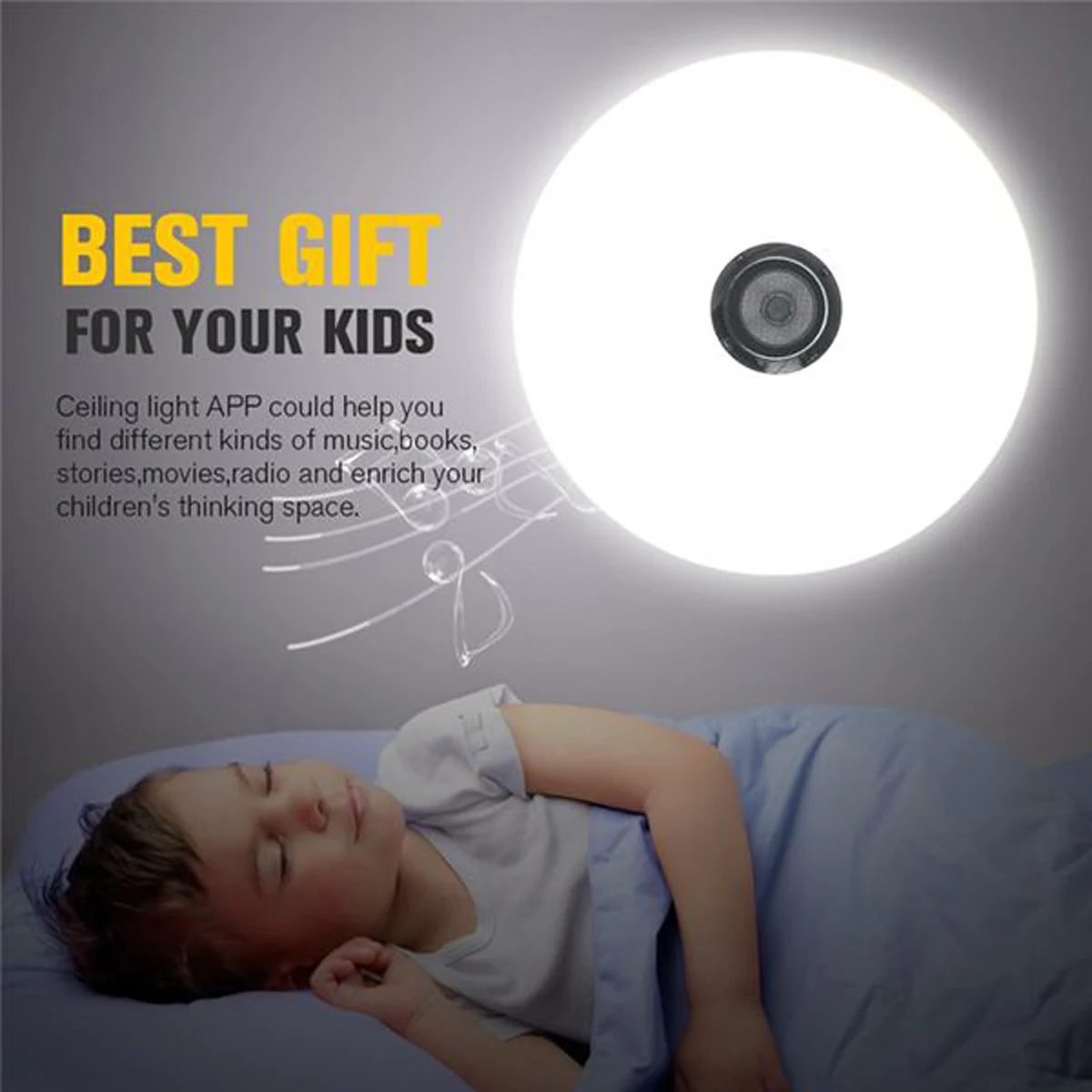 $20.00 300W LED Ceiling Lights Home RGB dimmable APP bluetooth Music Light AC110-260V Bedroom Lamps Smart Ceiling Lamp+Remote Control
