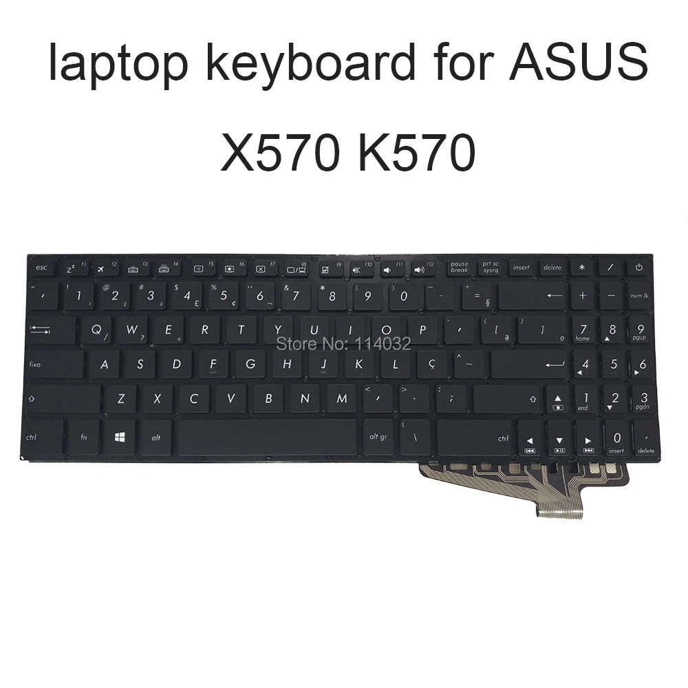 Сменные клавиатуры с подсветкой для ASUS X570 FX570UD NX580V YX570 YX 570 DD UD ZD BR Бразильский