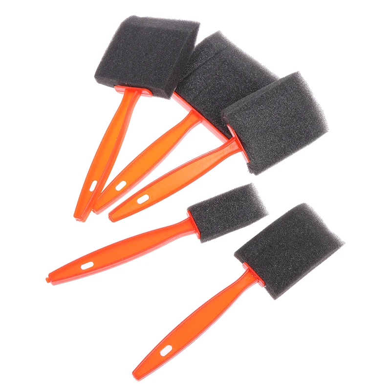 

5pcs/set New Black Sponge Brush Children Art Craft DIY Handmade Painting Tools Toys