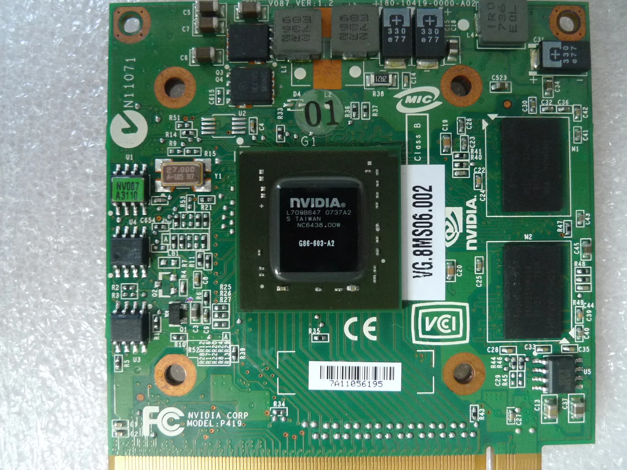 

Kai-Full For A c er Aspire 7520G 4520G 7720G 5920G 5520G Series Laptop n V i d i a GeForce 8400 8400M GS MXM II DDR2 128MB VGA G