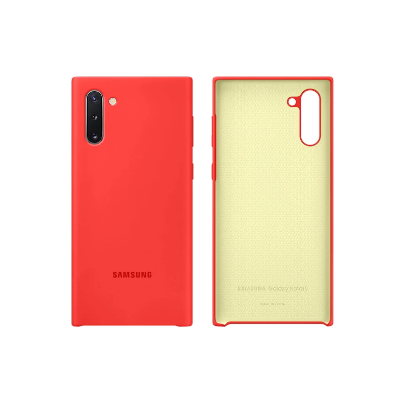 Официальный товар) Чехол samsung S10 S10 Plus S10e Galaxy Note 10 Plus силиконовый чехол - Цвет: Red