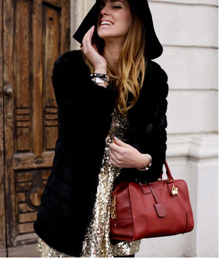 Пушистое Женское пальто из искусственного меха 2020 пушистая женская верхняя