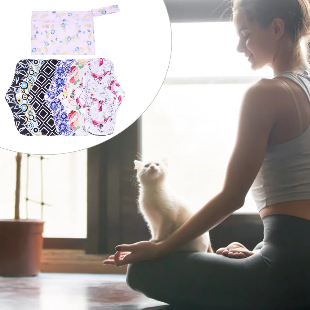 

7Pcs Washable Sanitary Pads Sanitary Towels Sanitary Napkins with Bag