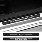 Наклейка на порог автомобиля, 4 шт., для Ford C-MAX экспедиция Fiesta FIGO FLEX Fusion GALAXY GT KA PUMA RANGER Raptor SMAX TRANSIT, аксессуары