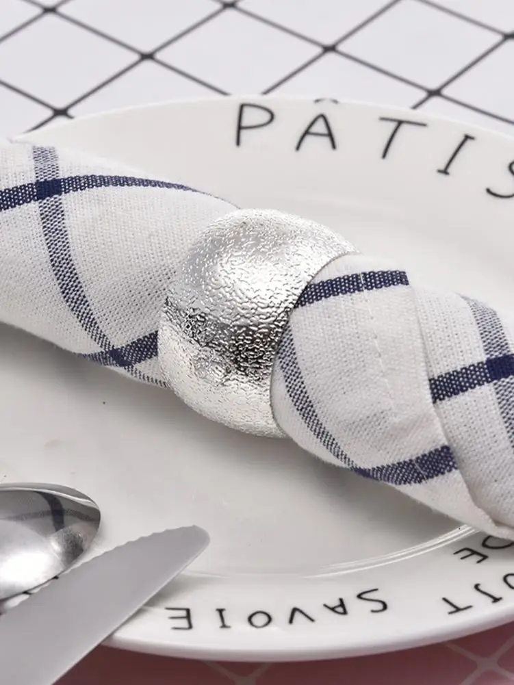 Napkin Ring Party Wedding Napkin Rings Table Decoration Alloy Napkin Holder Holiday Banquet Dinner Decor Party Supplies