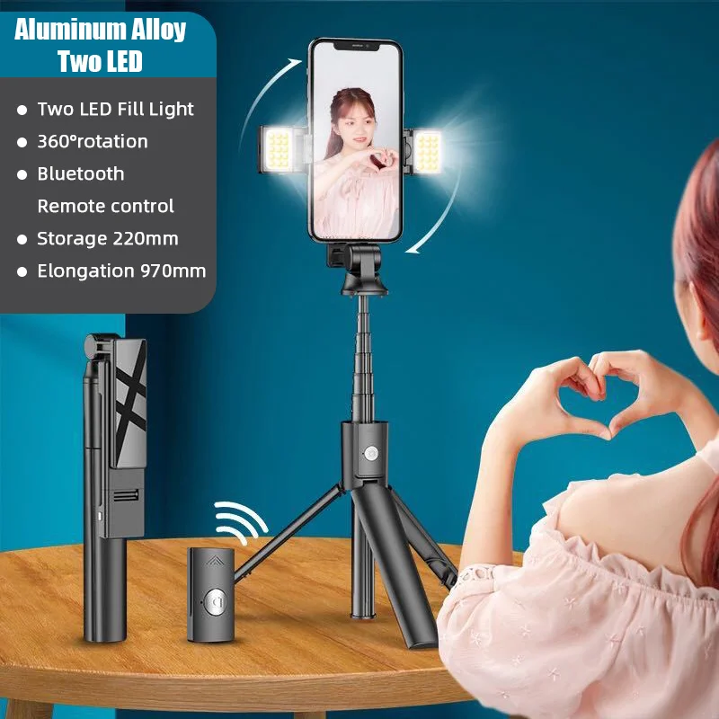 

Wireless Bluetooth Palo Perche Bastone Selfie Stick With Camera Tripod Foldable Monopods Stick Tripod Monopod Go Pro Blitzwolf