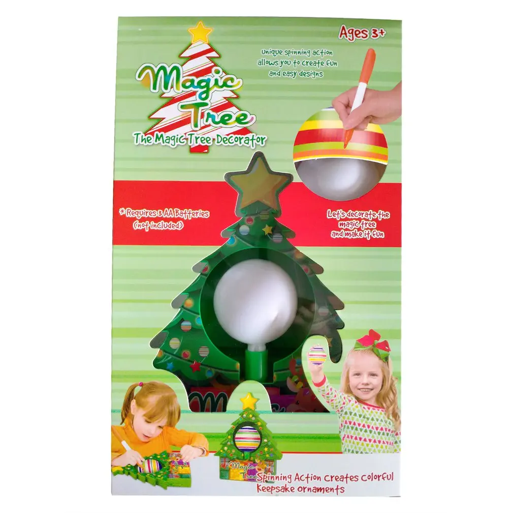 

Креативная волшебная Рождественская елка «сделай сам» для детей, ручная роспись, шар, окрашенное яйцо, украшения, игрушка