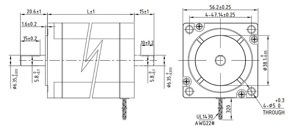 NEMA 23 57bygh шаговый двигатель 1,8 градусов 65 мм 4 провода 2 Фаза 1.5Nm 2.0A для станка с ЧПУ 3D-принтеры экструдер