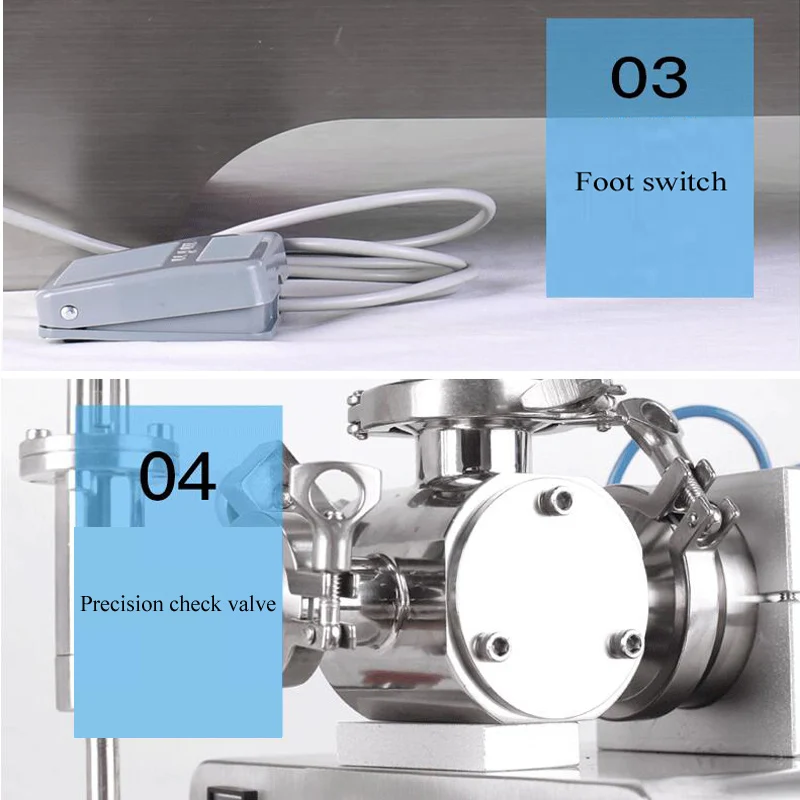 80L Pneumatic liquid paste filling machine for face cream tomato sauce peanut butter mixing type | Бытовая техника