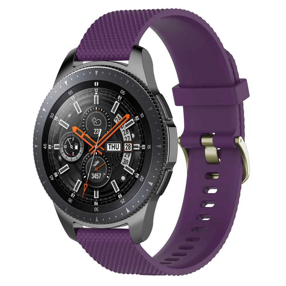 Силиконовый ремешок для наручных часов Samsung Galaxy Watch 46mm SM-R800 Xiaomi Huami amazfit 2 stratos LG W100
