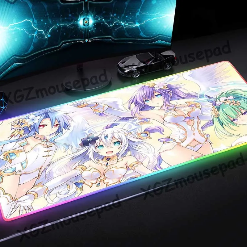 XGZ Comic Star Guardian Angel HD на заказ большой коврик для мыши RGB черный замок край