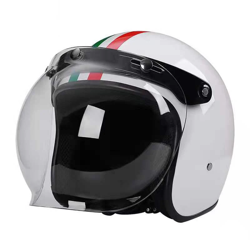 

Motorcycle Helmet Jet Vintage Open Face Retro 3/4 Half Casco Moto Capacete Mopeds Enduro MTB Commute Scooter Cross Casque