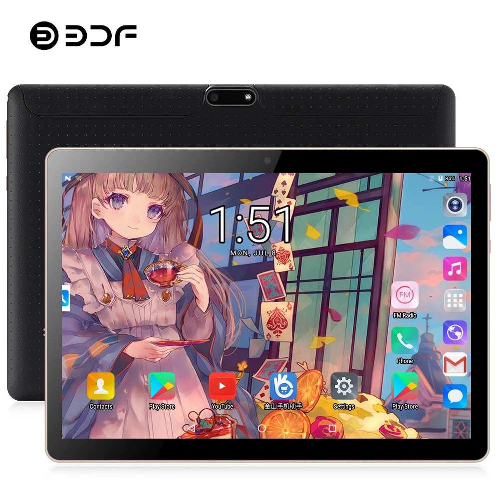 BDF 10  Android 9, 0, , Pc,  , IPS CE  Tab Google Play 2 /32   Dual Core 3G  , 10, 1     