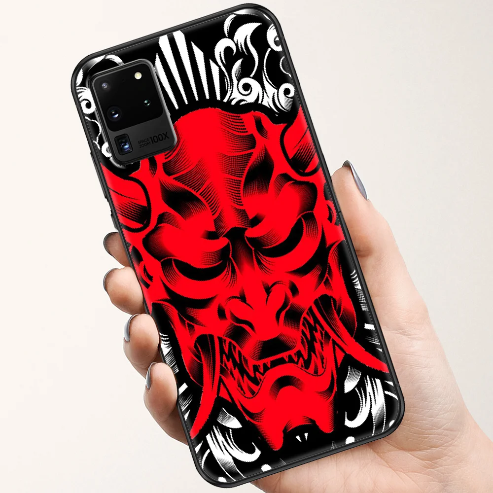 Японская Маска самурая Hannya чехол для телефона Samsung Galaxy Note 4 8 9 10 20 S8 S9 S10 S10E S20 Plus UITRA