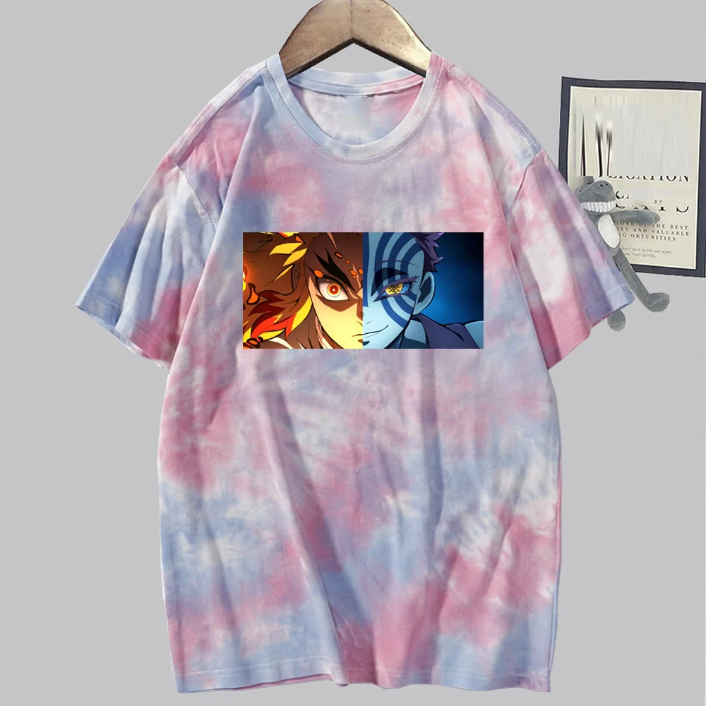 

Akaza Kyoujurou Print Tshirt Demon Slayer Tshirt Unisex Loose Round Neck Tshirt