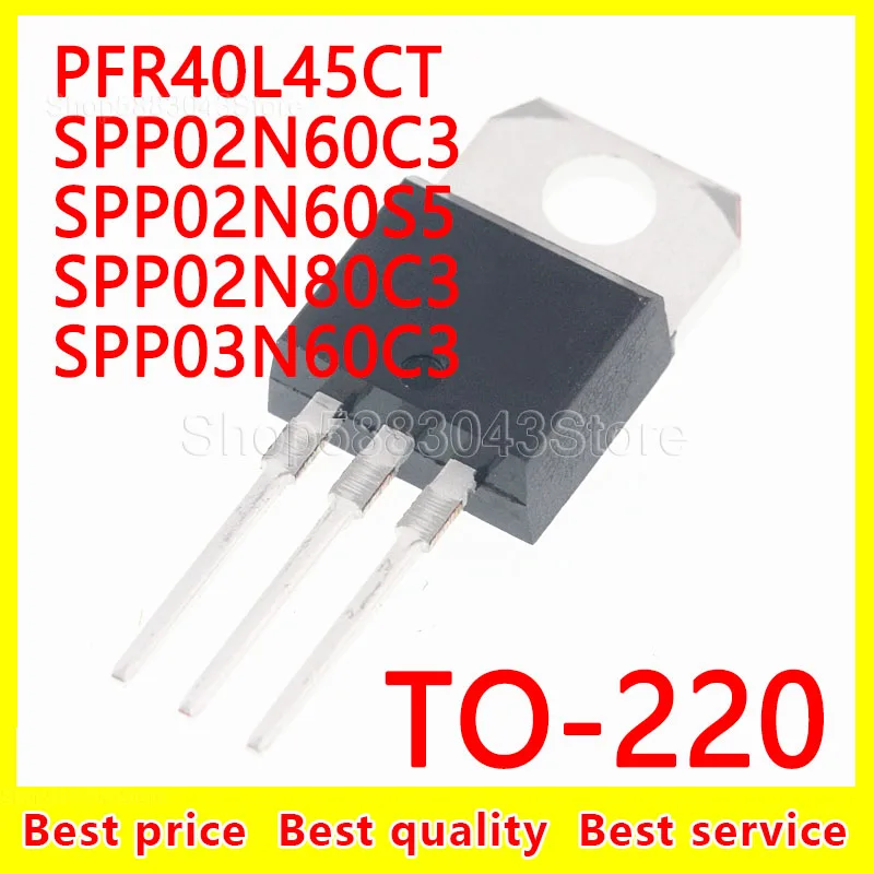 

(10 шт.) 100% Новый оригинальный набор микросхем PFR40L45CT SPP02N60C3 SPP02N60S5 SPP02N80C3 SPP03N60C3 TO-220