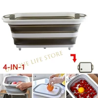 fruit vegetable collapsible colander eco friendly foldable kitchen strainer folding drain baskets with retractable