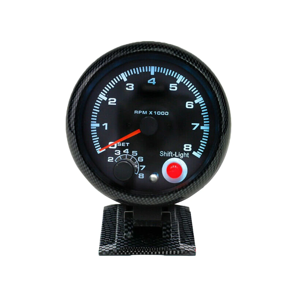 Универсальный 3 75 &quotтахометр измеритель частоты вращения с 7 светодиодный Цвета