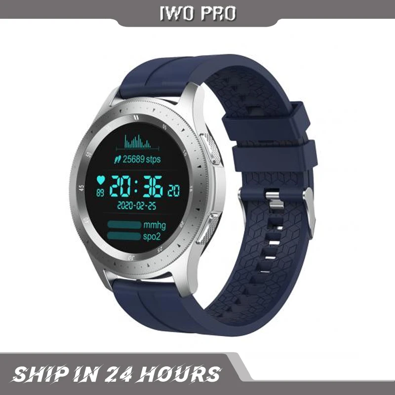 

IWO PRO W68 smart watch 2021 1.3Inch Bluetooth Waterproof Heart Rate Monitoring Music Player Smart Watch smart watch men