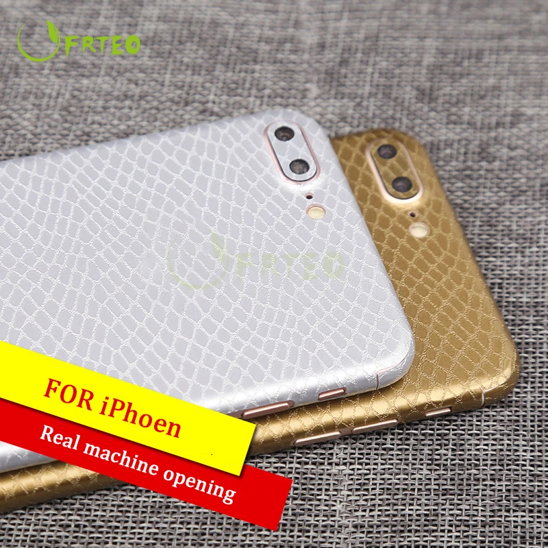 Luxury Snake Skin Texture Back Films Sticker For iPhone 6 6S X 7 8 Plus Full Cover Decal Phone Body Scratch Proof Adhesive |