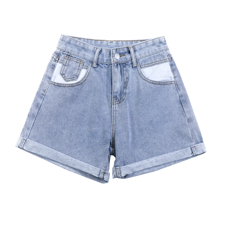 

Fitaylor New Women's Denim Shorts Classic Vintage High Waist Blue Wide Leg Female Caual Summer Ladies Shorts Jeans For Women