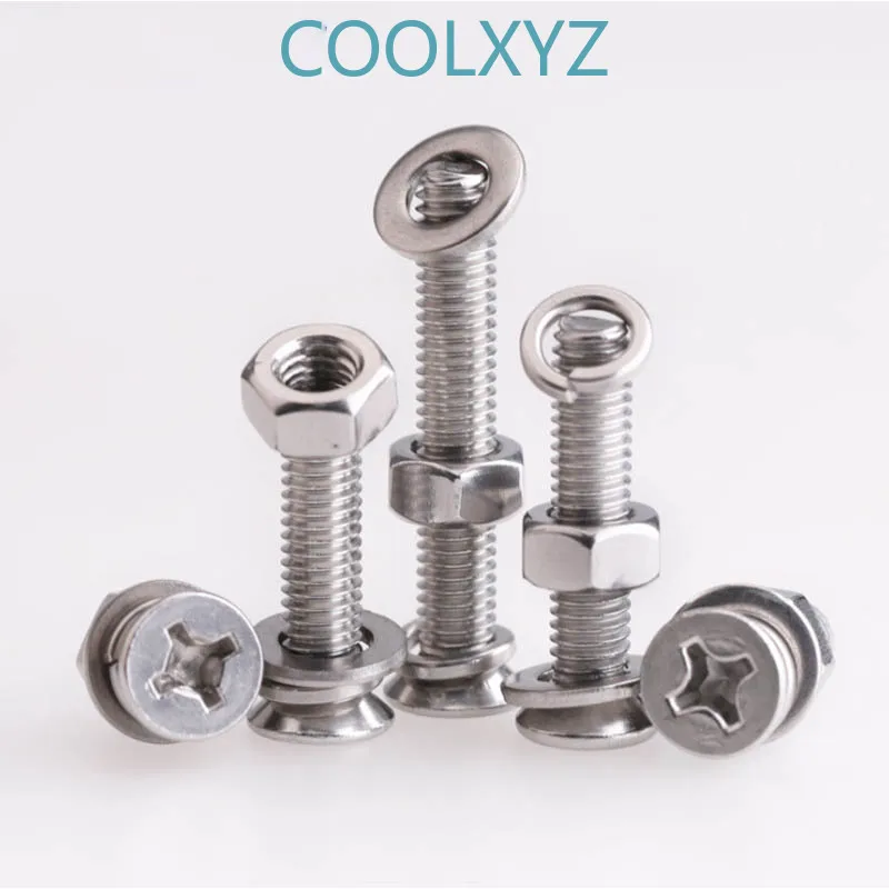 M3m4m5 нержавеющая сталь 304 плоская головка потайная поперечная винтовая гайка