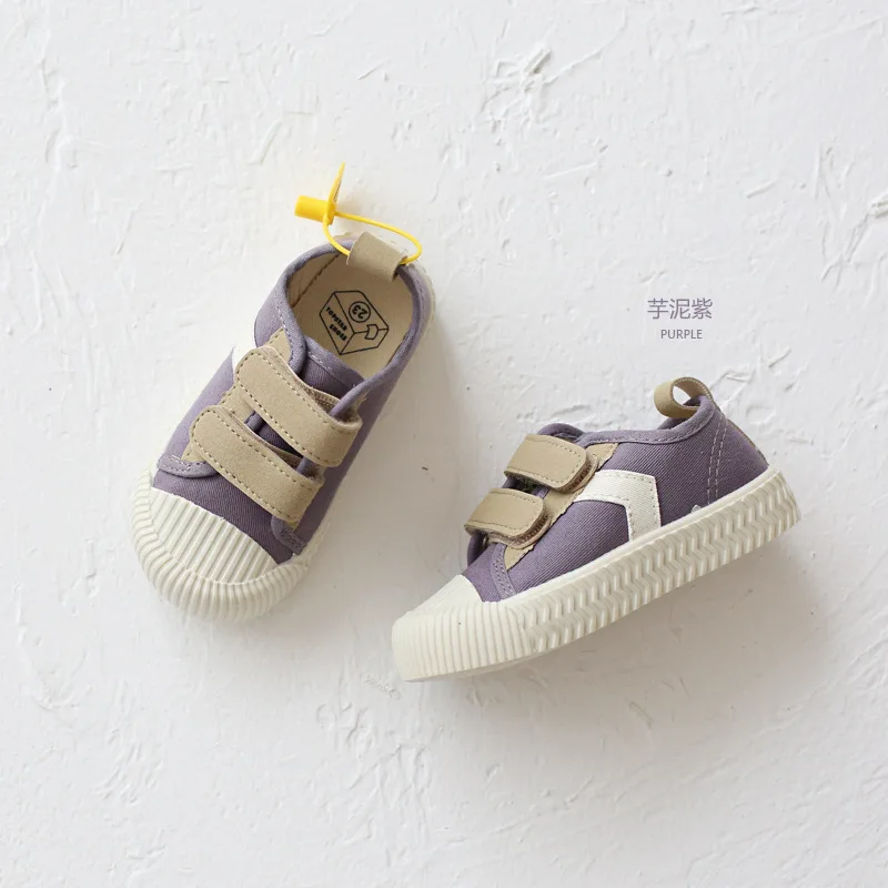 shoes Весенняя детская парусиновая обувь с высоким берцем, радужные повседневные кроссовки с пряжкой для мальчиков и девочек, студенческие мягкие детские спортивные кроссовки для бега - Цвет: shoes