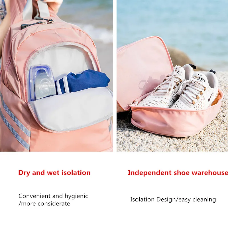 multifunction backpack womens yoga swim sports fitness organizer pouch waterproof travel clothes shoes ipad storage accessories free global shipping