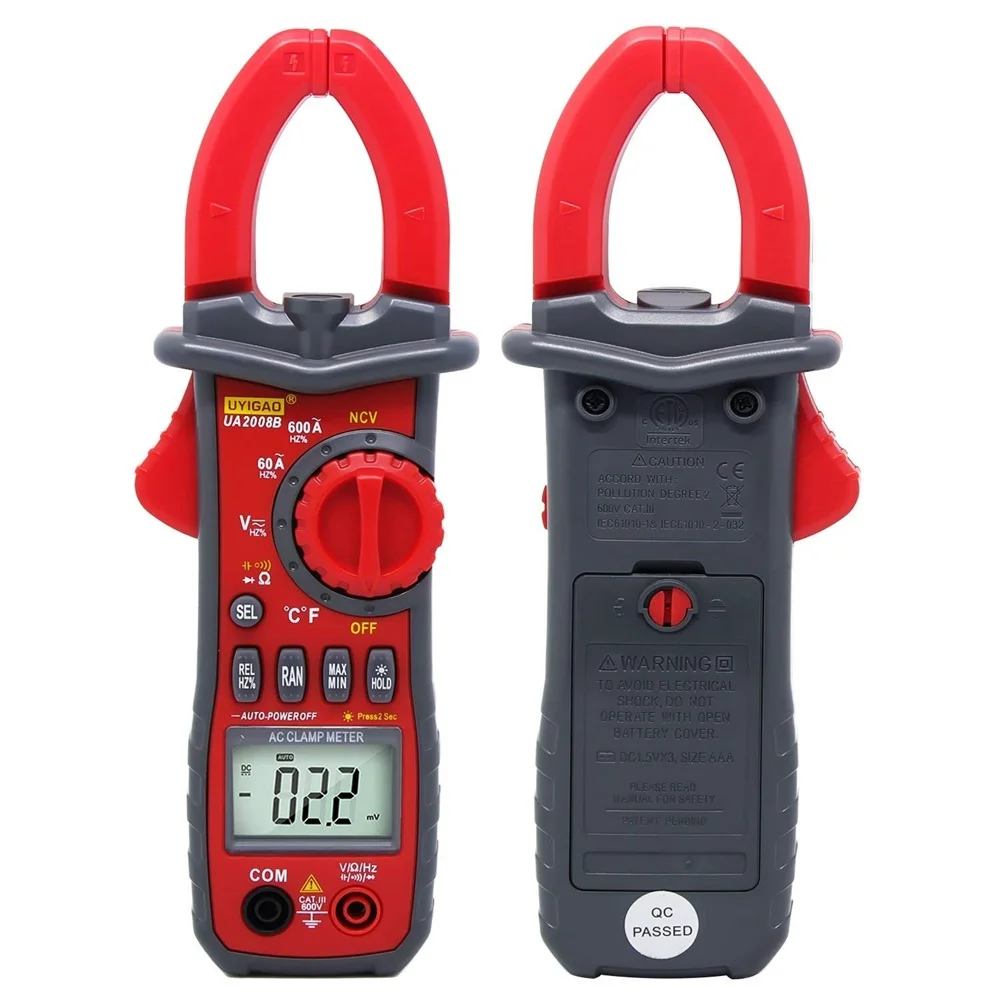 Интеллектуальный двойной открытый зажим UYIGAO UA2008A UA2008B UA2008C UA2008D UA2008E тип