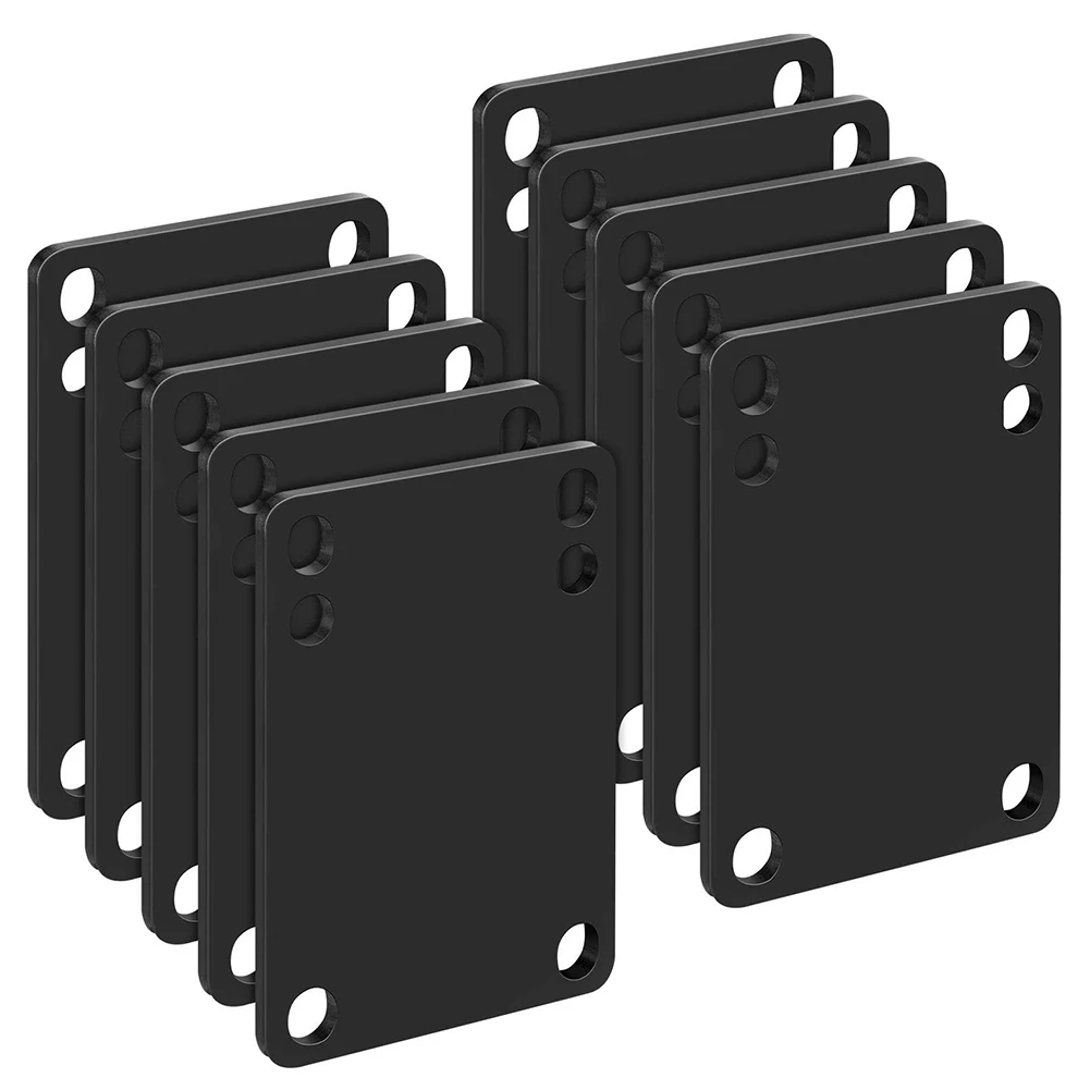 

10PCS Skateboard Riser Shock Pads Rubber Soft 3MM Longboard Rise Pads For Longboards Scooters Cruisers Black Height Requirements