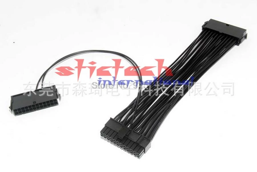 Dhl ИЛИ ems 500 шт. PCI-E express ATX адаптер питания Кабельный разъем для майнинга 24Pin 20 + 4pin